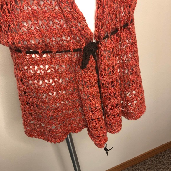 St Johns Bay Overlay Sweater w/Belt Size XL - Picture 3 of 10